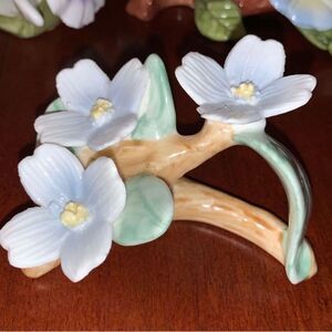 Bone China Floral Napkin Rings